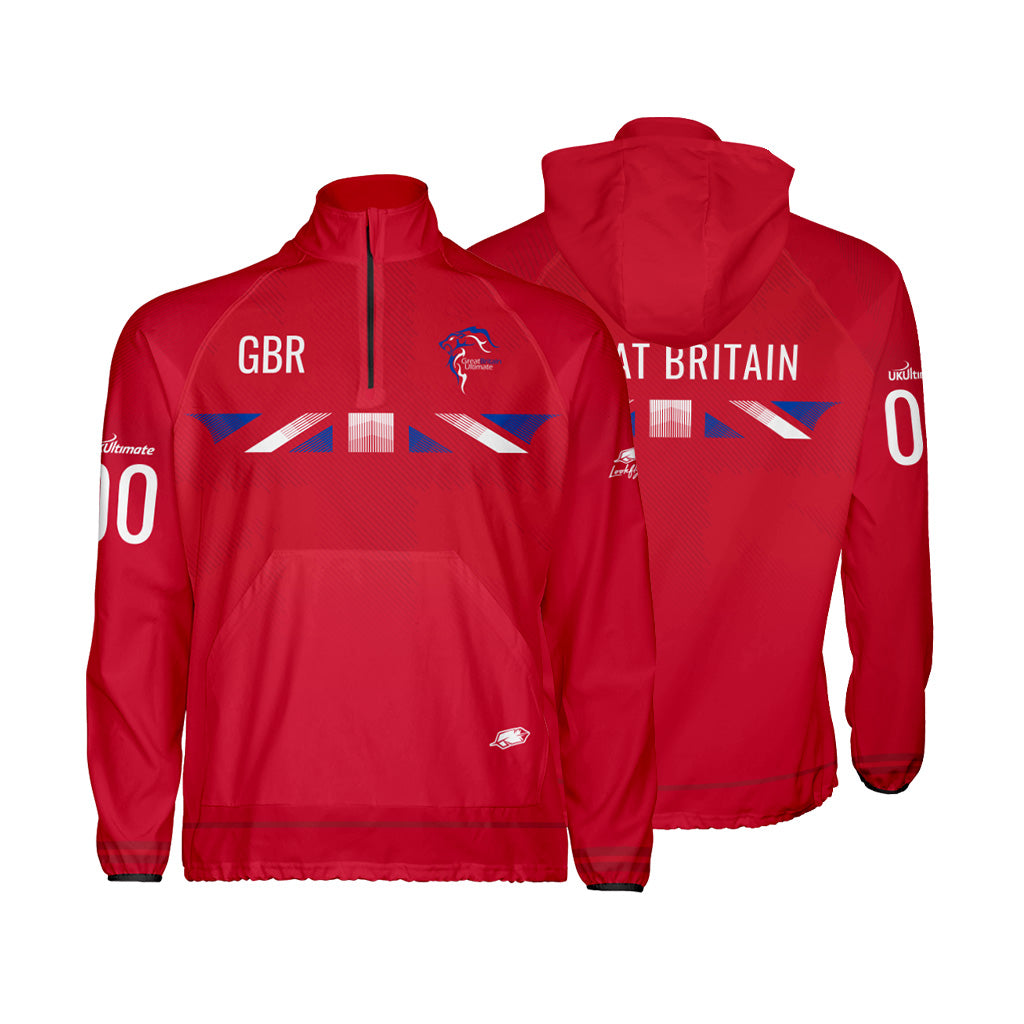 GB Red Hooded Windbreaker - WBUC Open