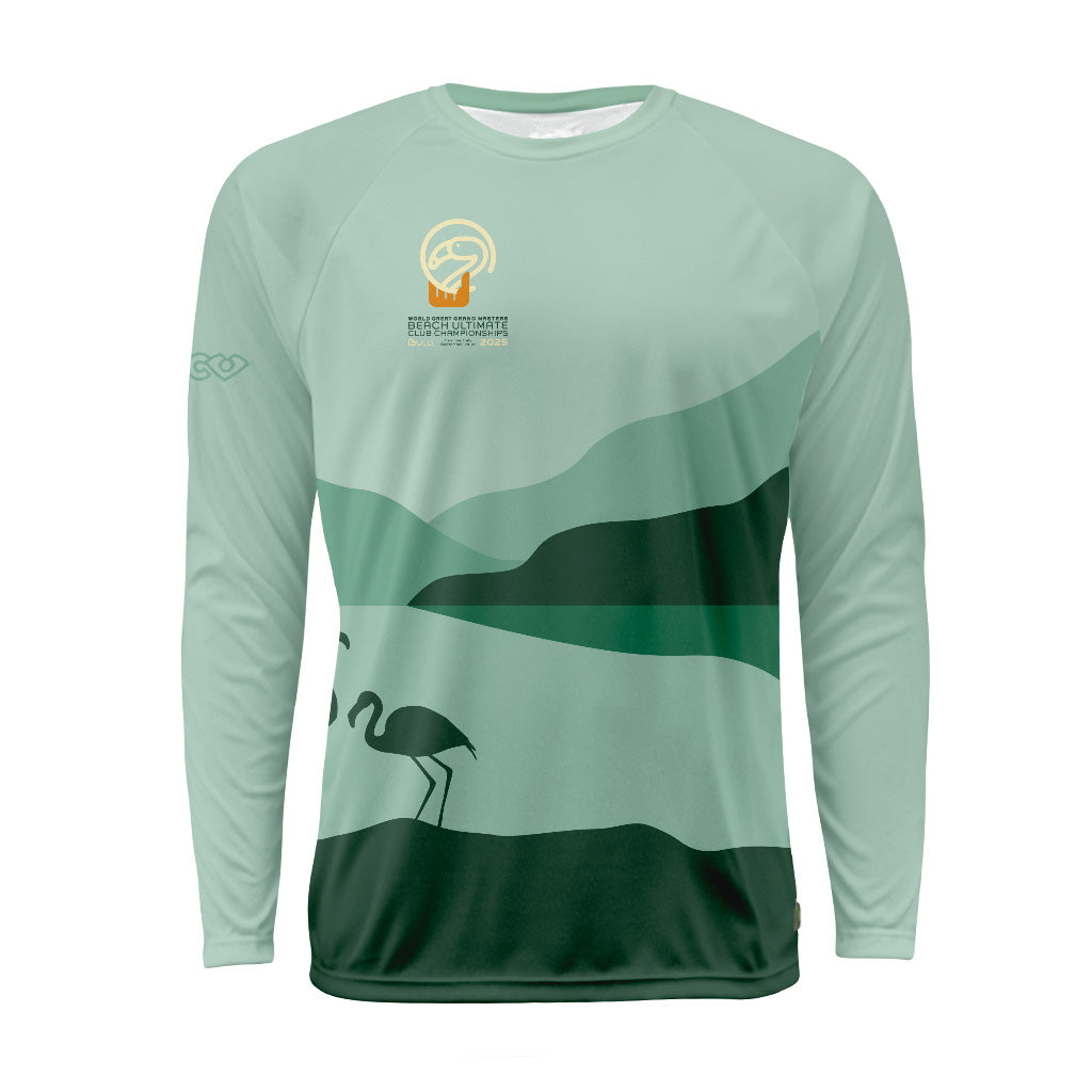 WGGMBUCC Flamingo Sunset Raglan Long Sleeve