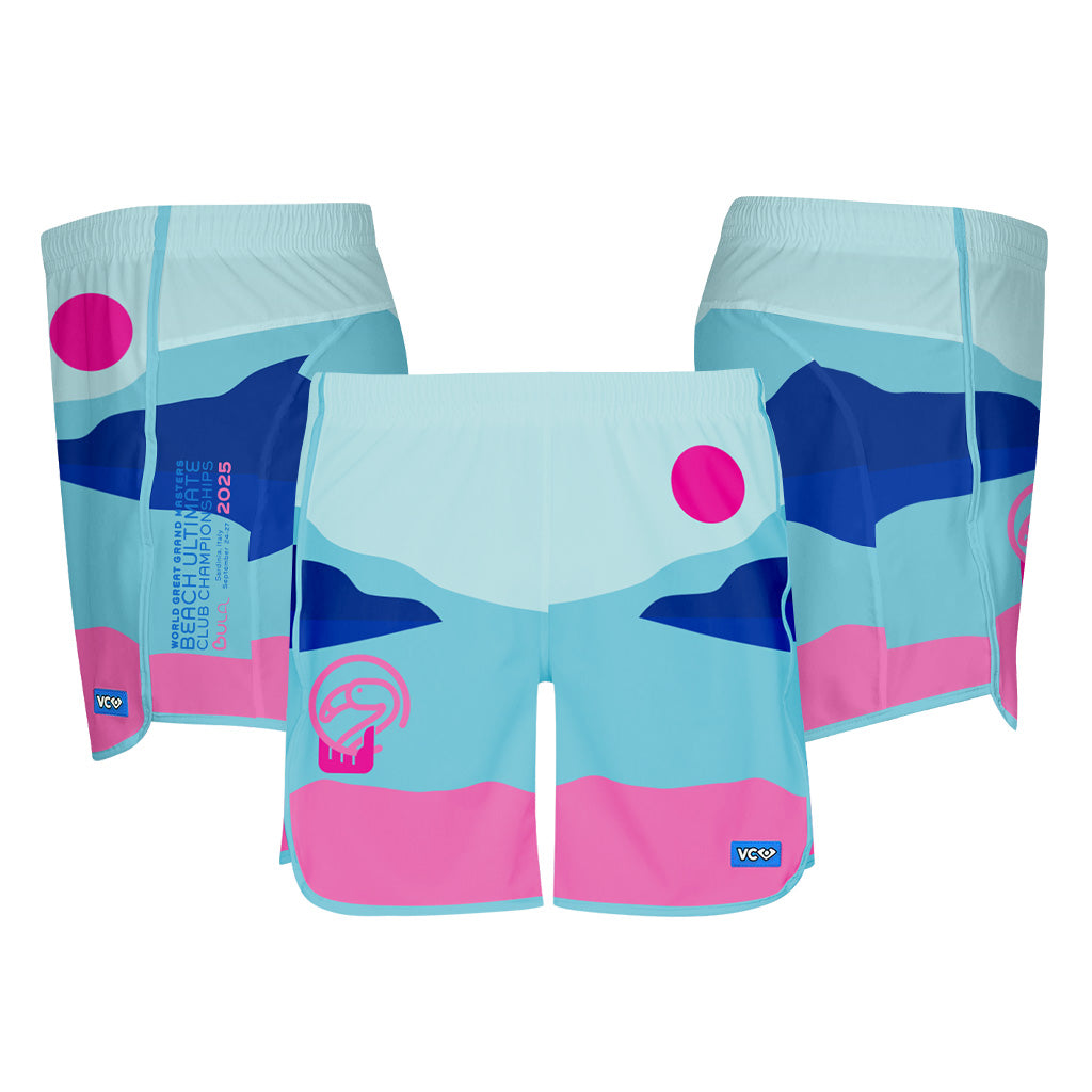 WGGMBUCC Flamingo Sunrise Shorty Shorts