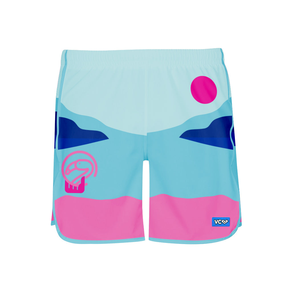 WGGMBUCC Flamingo Sunrise Shorty Shorts